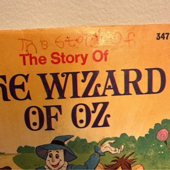 Vintage 1978 The Story Of The Wizard Of Oz 24 Page Book Record 33 1/3 RPM #347 - Picture 2 of 16